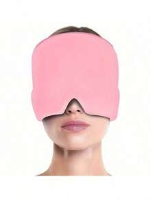 1pc Cool Gel Ice Bag Head Cap,Cooling Gel Ice Pack Cap, Hot And Cold Therapy Headgear, Cold And Hot Treatment Headgear, Relieves Migraine, Cold Compress Sleep Head Cover Eyeshade, Gel Ice Cap Head And Eye Physical Cooling Migraine Hat, Cooling For Migraine Cold And Hot Compress Headgear,For Outdoor,Sport,Travel,Kitchen,Bedroom,School,Office,And For Woman,Man,Children,Adult, Christmas, Halloween - Black - View 4