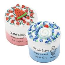 Set Slime Lembut Butter Fluffy 70ml - Slime Lembut Beraroma Dua Warna Buah Naga & Stroberi, Hadiah Pesta Ideal untuk Anak Laki-laki dan Perempuan - MultiWarna - View 19