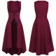 241114 Renaissance Women's Dress Style 4 Dark Red