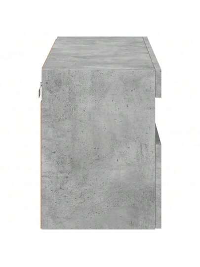 VidaXL TV Wand Unit LED Lighting 80x30x40 Cm Concrete Grijs view 10