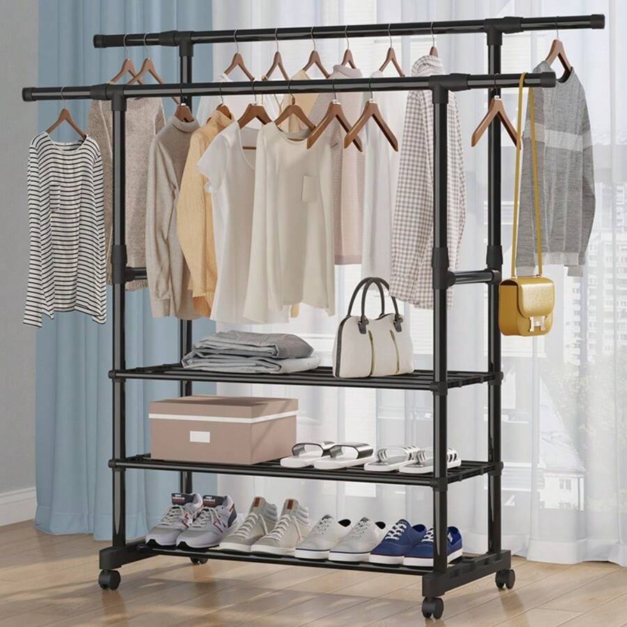Clothes Drying Racks - Black - View 1