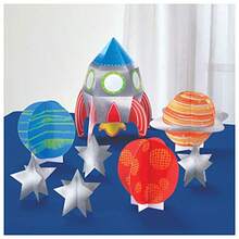MBlast Off Birthday Table Centerpiece Decorating Kit 8Pc Set RocketThemed Party Decor Ideal For ' Space Adventure Celebrations10 - BlastOff - Xem 1