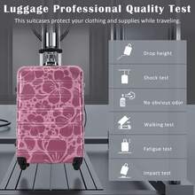 MERAX Hardshell Luggage Sets 3 Pcs Spinner Suitcase With TSA Lock Lightweight-20"+24"+28" Luggages,Pink Purple - Hồng Tím - Xem 9