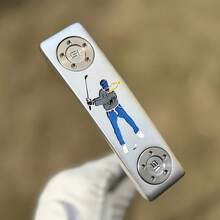 1pc Interesting Golf Putting Golf Clubs 32 33 34 35 36 Inches, Equipped With Protective Covers Of The Same Pattern, Limited In Quantity, Golf Clubs - Improve Ball Speed And Accuracy Through Aiming Lines - Silver - View 12