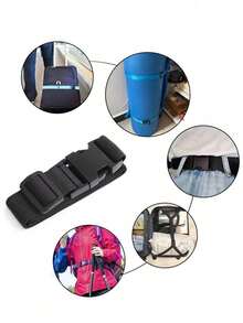 1/2 Pieces Of Minimalist, Stylish And Multi-Functional Adjustable Colorful Security Straps For Luggage. These Are Straight-Shaped And Vibrant Luggage Straps, Lock-Free Luggage Binding Straps Suitable For Outdoor Use.