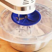 搅拌碗防溅罩，防溅打蛋器碗，圆形盖，防溅罩，防溅防溢盖，适用于搅拌碗、烹饪烘焙厨房工具、打蛋器盖、奶油搅拌碗筛、烘焙打蛋器防溅罩、塑料碗盖、厨房烹饪用品