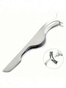 4 Pezzi Pinzette per ciglie in Acciaio Inossidabile, Pinzette per Estensioni ciglie, Pinzette per Rimozione ciglie, Strumento per Applicazione Colla per ciglie Finte da Donna