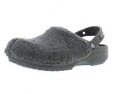 Crocs Classic Fuzz Mania Clog Unisex Shoes - màu đen - Xem 1