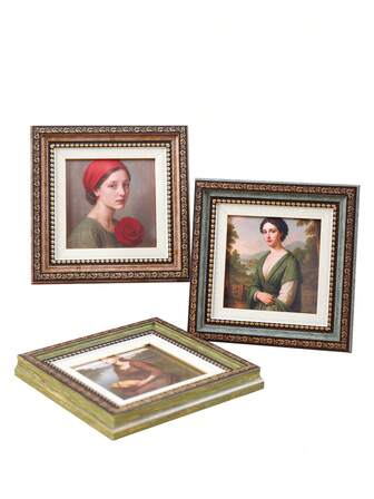 6-Inch Foam Plastic Photo Frame Stand, Lightweight European Style Ins Desktop Photo Frame, Suitable For 6x4 Inch Photos, Multi-Scene Home Decor Birthday Gift