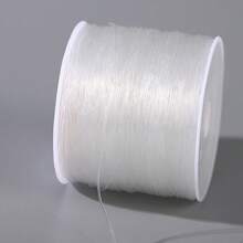 约 100 米/卷（0.5-1.0 毫米）水晶弹力线，透明钓鱼线，适用于 DIY 珠宝制作、串珠、手链、项链