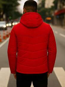 Men's Bobojaco With Hood, Men's Puffer Jacket, Jacket With Front Zipper, Men's Winter Jacket, Men's Removable Vest, Thermal Jacket With Hood, 2-In-1 Jacket, Men's Versatile Jacket, Men's Quilted Vest, Padded Jacket, Men's Warm Jacket, Jacket For Intense Cold, Modern Men's Coat, Men's Casual Jacket, Men's Jacket With Pockets, Jacket For Cold Weather, Men's Urban Jacket, Men's Puffer Vest, Zipper Vest, Winter Vest, Jacket With Light Padding, Men's Practical Jacket, Men's Winter Fashion, Stylish Men's Clothing, Men's Sports Jacket, Bobojaco With Removable Hood, Men's Leisure Jacket, Ideal Vest For Mid-Season, Practical Vest With Side Pockets, Street Jacket, Urban Men's Fashion, Quilted Coat, Lightweight Vest, Bobojaco With Dual Function, Functional Jacket For Everyday Life - 紅色 - 查看 2