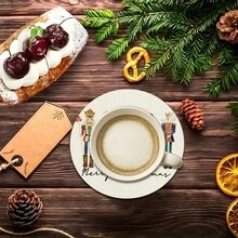 2 buc/4 buc/6 buc covorașe din silicon imprimate cu model de spărgător de nuci, decor de Crăciun, potrivite pentru masă, cafenea, toate anotimpurile, lavabile, decor pentru casă, cadou ideal