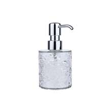 Foaming Soap Dispenser, 12oz350ml Plastic Hand Pump Foam Soap Dispenser, Elegant Acrylic Transparent Bottle With Wave Texture Bathroom Vanity Tops And Kitchen Transparent