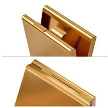 Portable Ultra-Thin Clamshell Cigarette Case 20 Sticks Aluminum Alloy Creative Folio Men Personalized Custom Lettering Cigarette Case