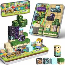 Magnetic Building Blocks, Magnetic Stacking Blocks, STEM Magnetic Tiles, Suitable For 3-10 Years Old Boys And Girls, Sensory Stacking Toys, Children's Birthday Gift