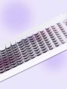 120 piezas Kit de extensión de pestañas estilo de dibujos animados C-Curl, banda súper suave y delgada, cómodo uso durante todo el día, fácil de recortar y aplicar, adecuado para maquillaje diario, fiestas o citas. Kit de extensión de pestañas DIY, pestañas individuales de 8-18 mm, incluye pegamento para pestañas, sellador y pinzas, para uso personal (8-18 mm, Set)