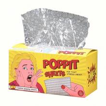 1盒迷你气泡膜 - 办公桌放松玩具，适用于办公和派对用品，纸袋包装，气泡膜 - 缓解压力 - 适合作为礼物、圣诞礼物 - 彩色 - 查看 5