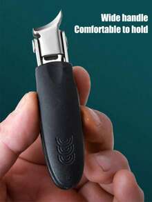 1pc High Precision Wide Angled Nail Clipper, Sharp Stainless Steel Nail Cutter, Suitable For Ingrown Nails And Thick Toenails Care For Elderly