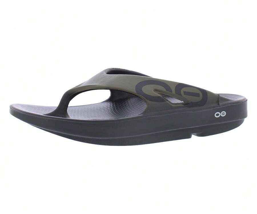 OOFOS OOriginal Sport Thong Unisex Shoes - màu đen - Xem 1