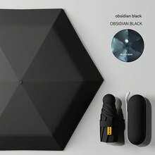 Capsule Sun Umbrella Female Sunscreen UV Protection Sun And Rain Umbrella Two-In-One Mini Five-Fold Ultra-Light And Compact Portable For School,Office,Household,Travel Valentine DAY, Valentines Wedding, Birthday