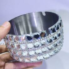 1pc Rhinestone Series Rhinestone Cigarette Case, (Multiple Options) Capacity 20 Cigarettes, Fashionable Rhinestone Cigarette Box, Ultra-Thin Portable Rhinestone Storage Box, Creative Portable Women's Car Cigarette Case, Suitable As Gift, Party Decor, Rhinestone Leather Cigarette Case, Suitable For Both Men And Women ,Jewellery Box,Pouch,Makeup Brush Holder,Brush Holder,Perfume Organiser,Pouch Bag