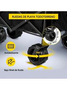 Carrito Plegable Multiusos Cámping Toldo Azul Conveniente - Azul - Ver 5