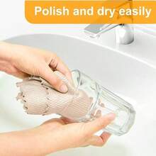 5 paños de limpieza mágicos - Sin rayas ni pelusas, toallas de microfibra reutilizables para vidrio, cocina, ventanas de automóviles, espejos y pantallas - Eliminación eficaz de manchas, huellas dactilares y limpieza de polvo