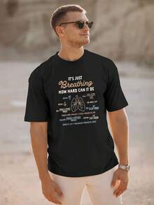 Medical Respiratory Graphic Tee - Anatomy Diagram Shirt With Lung Capacities - Black T-Shirt For Respiratory Therapists, Nurses, Doctors, Students - Loose Fit Nursing Apparel Gift Idea - Funny Pulmonology Design, Respiratory Therapist Gifts, Healthcare Worker Clothing, Educational Clothing, Comfortable Fabric, Healthcare Clothing, Doctors Clothing, Doctor Workwear, Professional Workwear, Durable Work Shirt, Anatomical Design Top, Pulmonology Professionals