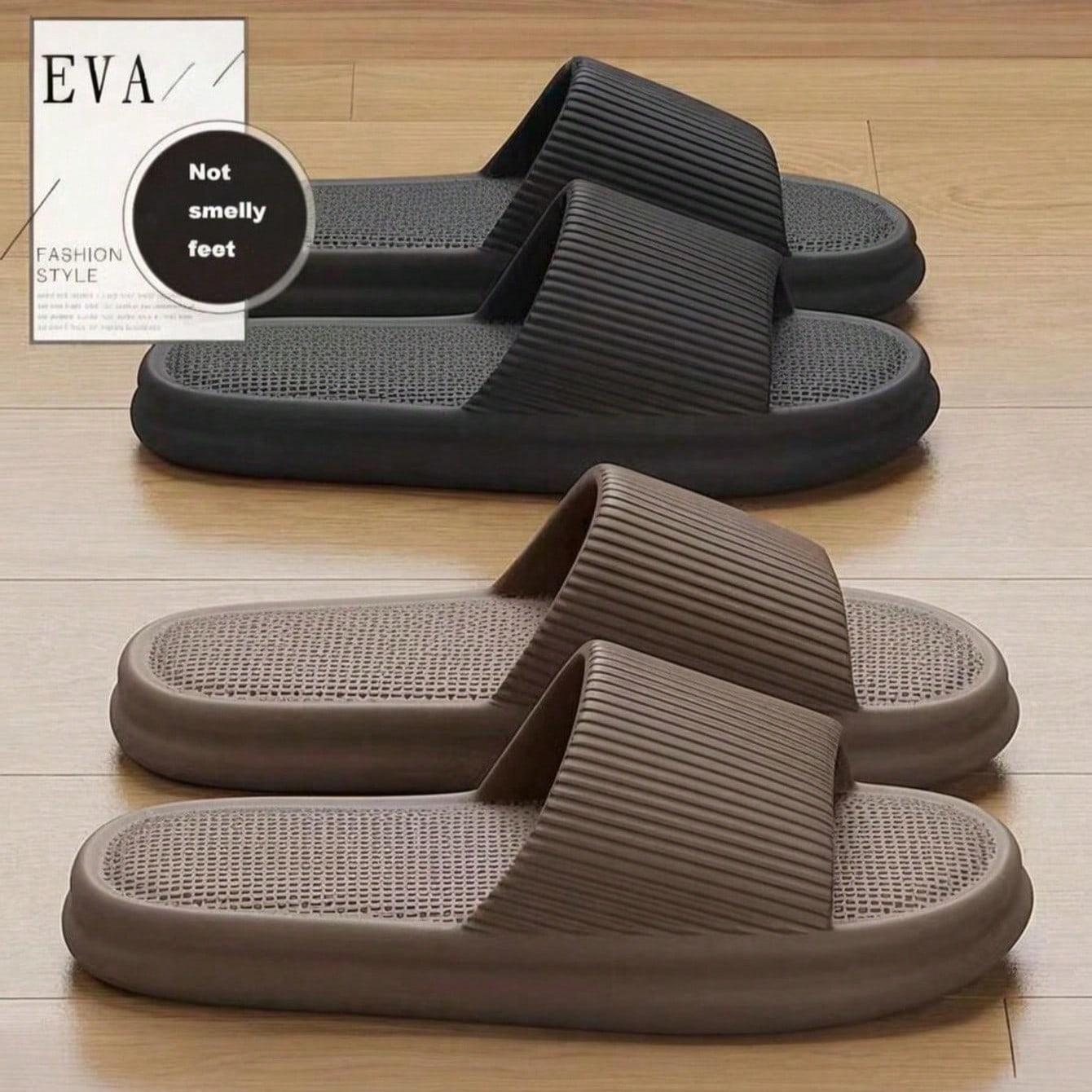 Pantuflas ligeras de EVA, adecuadas para el hogar, la playa o la ducha, unisex