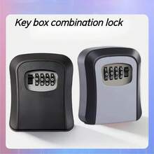 1pc Waterproof Anti-Theft Lock Box With Combination Code, Durable PVC Structure And Stainless Steel Lock Bolt - Secure Storage For Passwords, Keys, Valuables, Stylish Design, Sturdy Construction