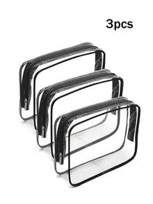 透明收纳袋，多用途收纳袋，适用于积木、玩具、文件、化妆品等，PVC旅行收纳袋，旅行必需品，收纳必需品，节日礼物，圣诞礼物，圣诞节 - 無色 - 查看 18