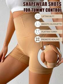 4PCS Tummy Control Tummy Control Shapewear, With Tummy Control And Hip Lifting Functions, Seamless Tummy Control Compression Shapewear, Women's Solid-Color Medium-Support Thin Pants, Women's Underwear And Shapewear​ ﻿ - Màu hỗn hợp A - Xem 4