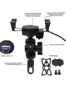 Motorcycle Electronic Accessories - Black - View 5