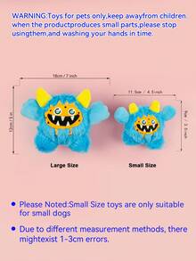 Halloween Dog Toys Monster Design Funny 3 IN 1 Interactive Pet Toys, Puppy Teething Toys Dogs Birthday Gifts, Durable Dog Balls For Small Medium Large Dogs