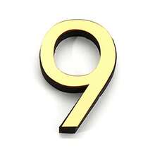 现代 3D 亚克力镜面门牌号 - 自粘式、壁挂式、贴纸式阿拉伯数字 - 适用于家庭、街道、公寓、办公室、酒店房间和邮箱地址牌的装饰艺术贴花 - 无需电池，非电动塑料材料