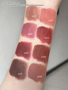 Little Ondine Matte Lip Gloss 03, Smooth & Glossy, Long-Lasting Color, True-To-Color, Magnetic Petal Cap Design, Great Gift, 2.4g/0.08oz - MATTE LIP GLAZE 03 - View 4