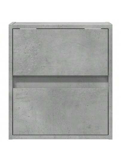 VidaXL TV Wand Unit LED Lighting 41x31x45 Cm Concrete Grijs view 6