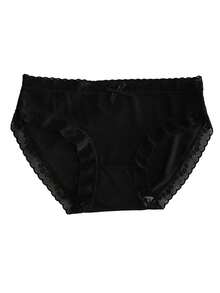 7pcs/Pack Assorted Lace Trim Silky Seamless Panties, Elegant & Comfortable Daily Underwear For Teen Girl