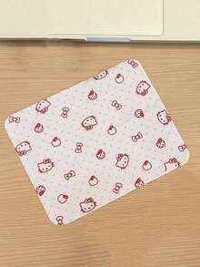 1 件 Sanrio Hello Kitty 眼镜收纳盒，便携式太阳镜收纳盒，太阳镜收纳盒 + 太阳镜清洁布，采用 PU 材料制成，高度耐用，适合学校和办公室，完美的返校礼物，理想的生日礼物旅行必需品假期眼镜盒眼镜架女士太阳镜