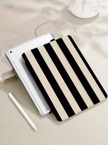 条纹图案保护壳，兼容 iPad 10.2 英寸 2021/2020 iPad 第 9/8 代，兼容三星 Galaxy Tab A8 10.5 英寸 2022，带笔架的平板电脑保护套，支持自动睡眠/唤醒保护套，生日礼物 - 彩色 - 查看 6