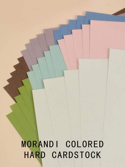 Morandi Color Series A4 Thickened Cardstock - 230gsm, 7 Colors With 1 Sheets Each, Specialized For Hand Account, DIY, Painting And Writing