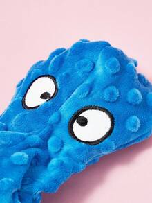 PETSIN 1 件蓝色章鱼毛绒宠物娃娃，适合狗和猫的咀嚼和吱吱叫的玩偶，可互动的宠物娃娃，适合自玩和陪伴