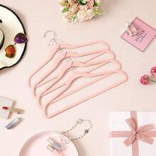 Juego de 50 Perchas de Terciopelo, 41.5 cm de Largo, con Ganchos Giratorios de 360 ° , para Camisas de Abrigo Completas - rosa - Ver 5