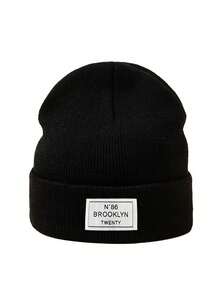 1 件儿童针织帽，简约时尚针织帽，男女通用，头围较大，保暖防风，适合秋冬季 - 1PC - 查看 29