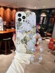 1 件花卉透明防震手机壳适用于 Apple 17、16/15 Pro Max、11/12/13/14 Plus、XR/7/8 Plus、TPU 保护套 - 無色 - 查看 5