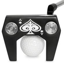 1pc Spades A Golf Putter Club 32-36 Inches, With Head Cover, Golf Club - Improves Ball Speed And Accuracy Detachable Weight With Aiming Lin