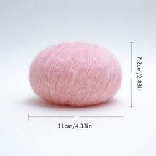 Luxury Wool Mohair Crochet Kit - 1-Pack Cashmere-Soft Yarn For Fall Christmas Halloween Home Decor, DIY Knitting Sweaters Scarves | Uncinetto Lana Gomitoli Borse Fai Da Te - Multicolor - View 10