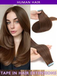 12-22 Inch Remy Human Hair Extensions, Invisible Tape-In, Ash Blonde, Full Head Ash Blonde Seamless Extensions - 30g/Pack, Stylish, No Glue Needed, Perfect For Holidays And School