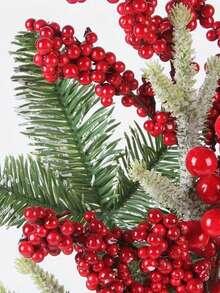 5/10/20/30 piezas de bayas rojas artificiales para decoraciones de árbol de Navidad, decoración de caja de regalo, corona hecha a mano DIY, para decoración del hogar, decoración de corona, decoración de habitación, centro de mesa, decoración de fiesta y festival