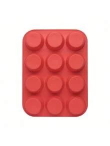 1pc 12-Cup Silicone Mold, Non-Stick Coating, Suitable For Baking Muffins, Cupcakes, Dishwasher & Microwave - Multicolor - View 14
